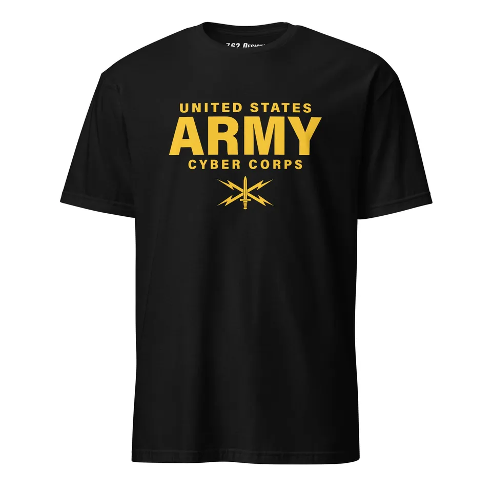 7.62 Design T-Shirts Army Cyber Corps maglietta cotone nera L