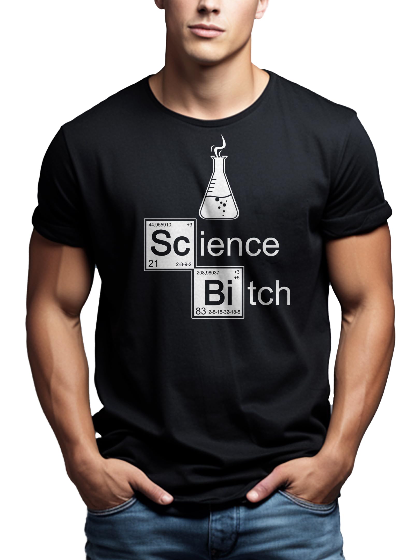 MAKAYA Science Bitch t-shirt uomo cotone taglia XL