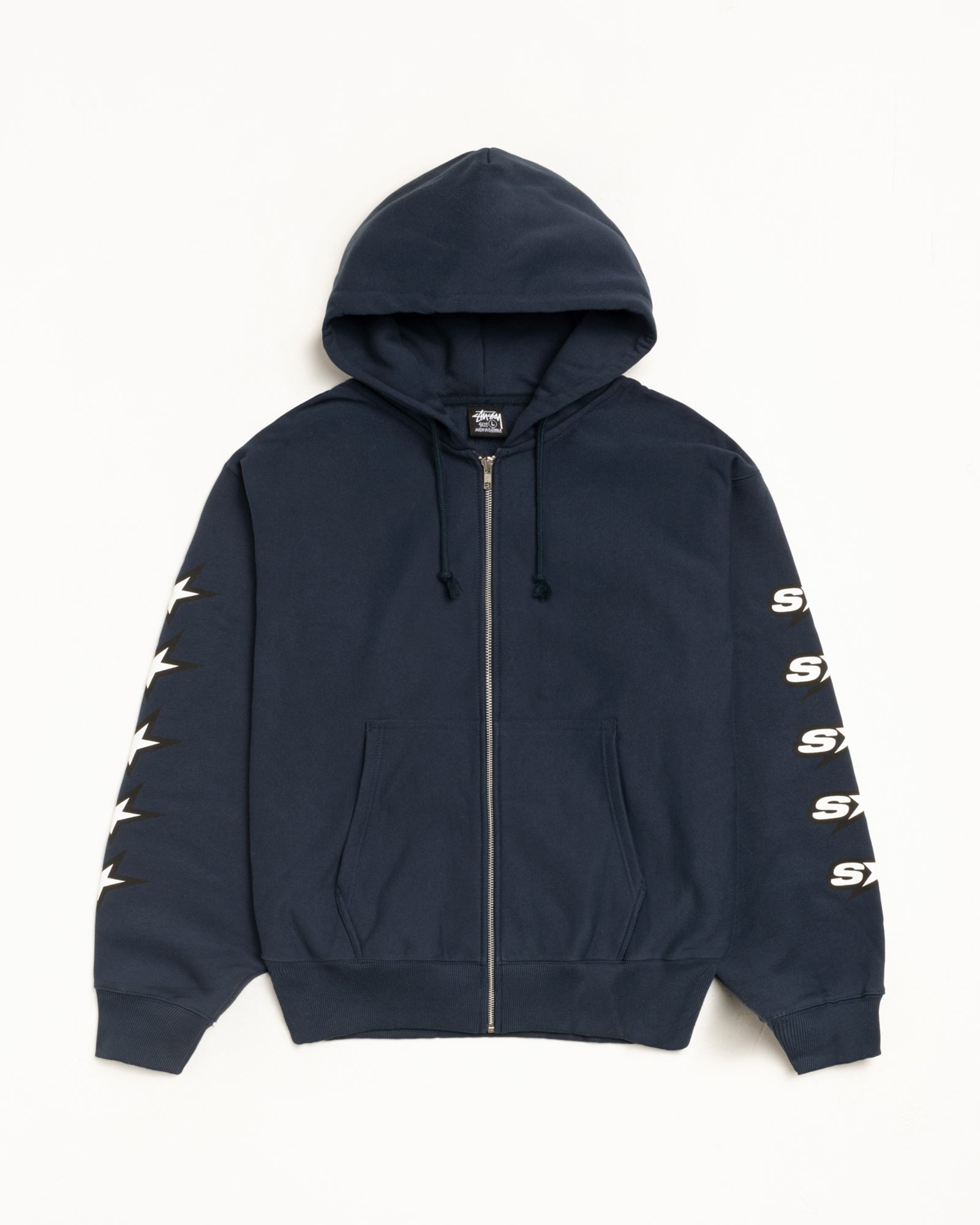 Stussy Zip Speedway Zip Hoodie felpa navy XL 430 gsm
