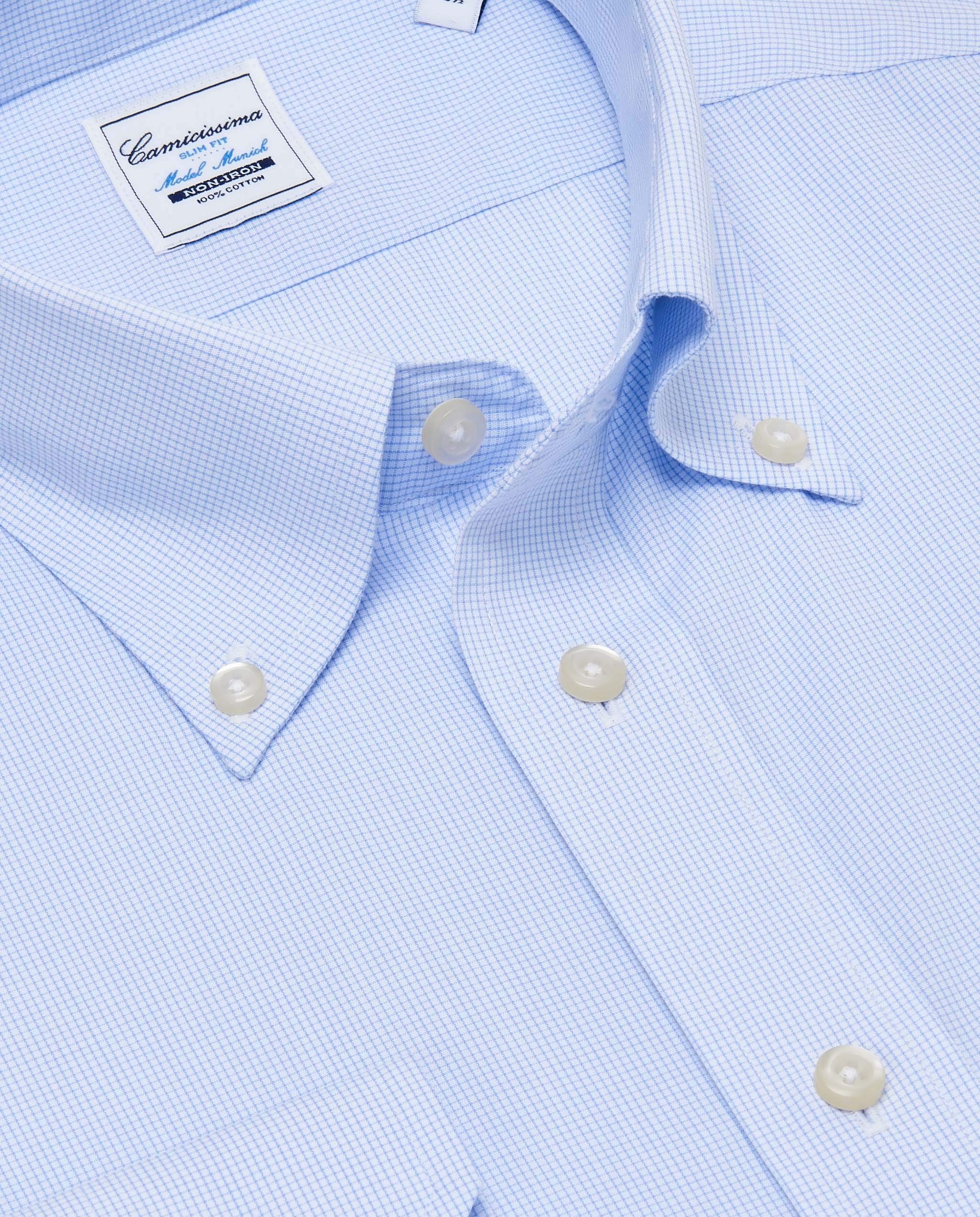 Camicissima Non Iron Monaco Camicia Righe Slim Button Down