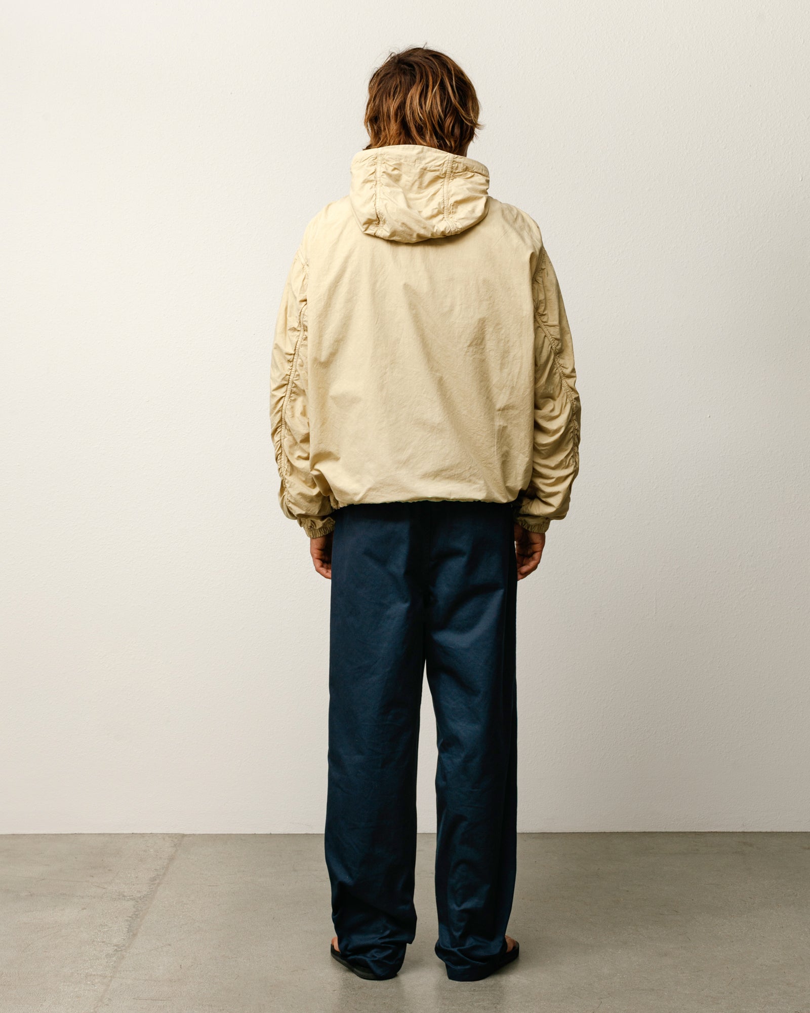 Stussy Double Cotton Giacca Cappuccio Sabbia