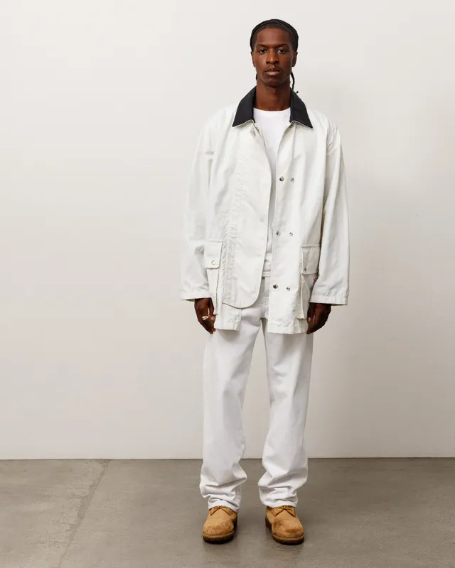 Stussy Fireman Jacket giacca nylon bone sfoderata