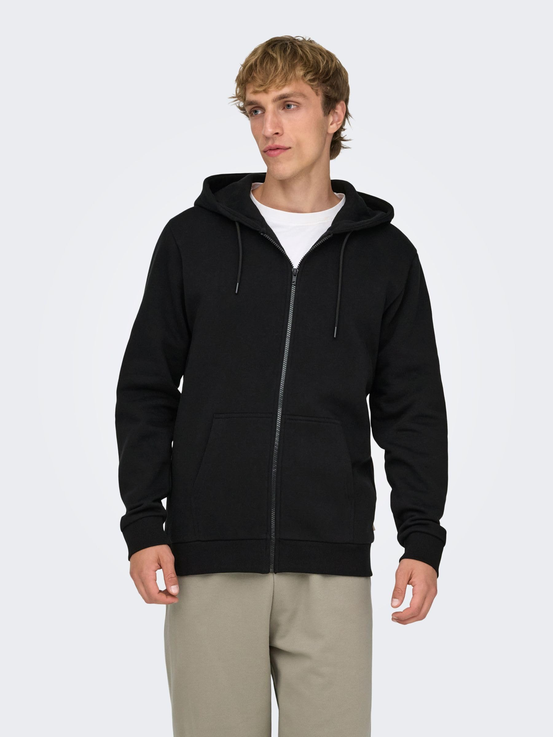 ONLY & SONS Felpe Ceres Felpa Uomo Cappuccio Tinta Unita