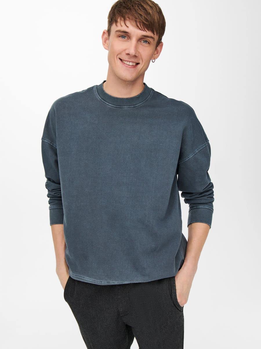 Only & Sons Ron Life RLX felpa crewneck girocollo
