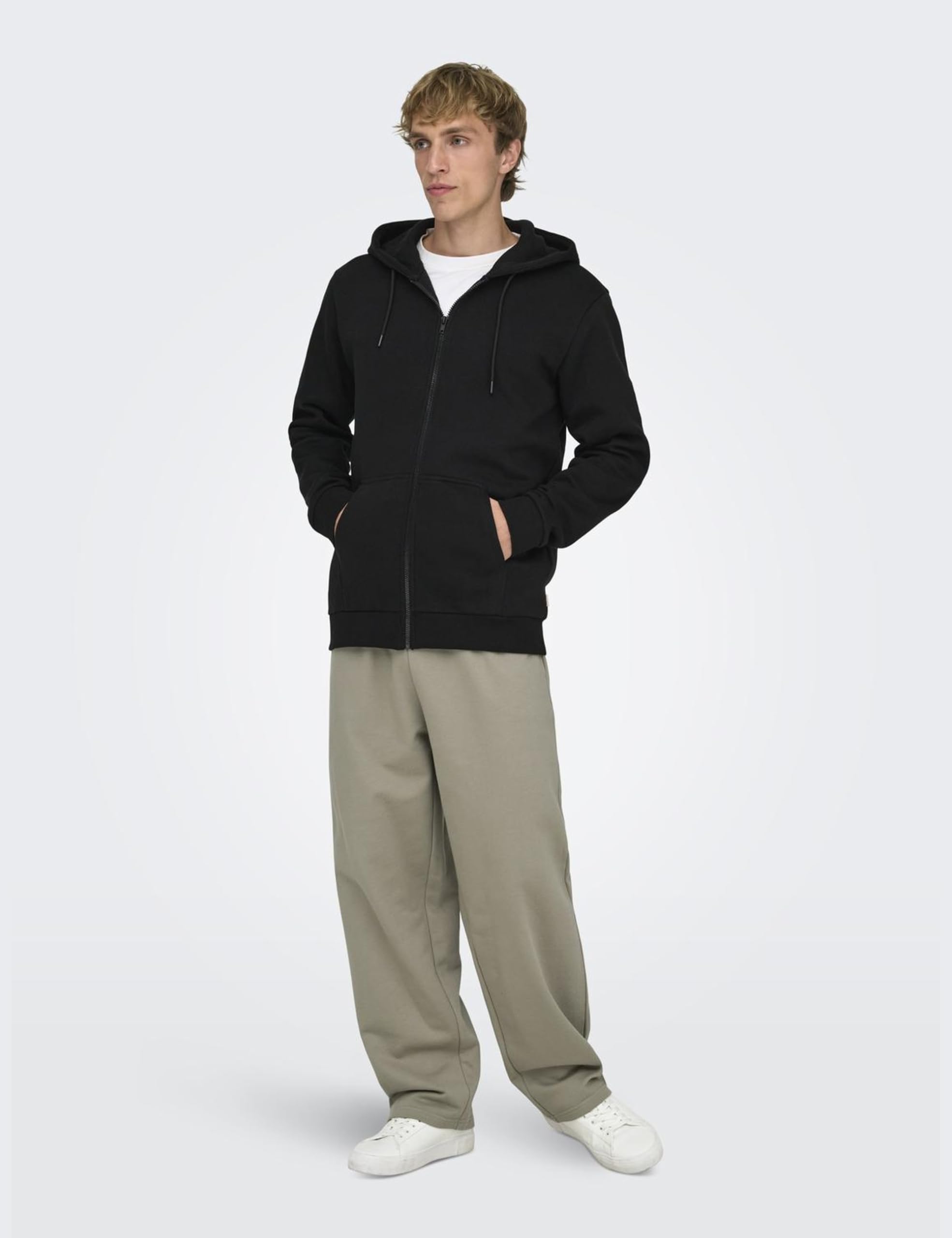 ONLY & SONS Felpe Ceres Felpa Uomo Cappuccio Tinta Unita