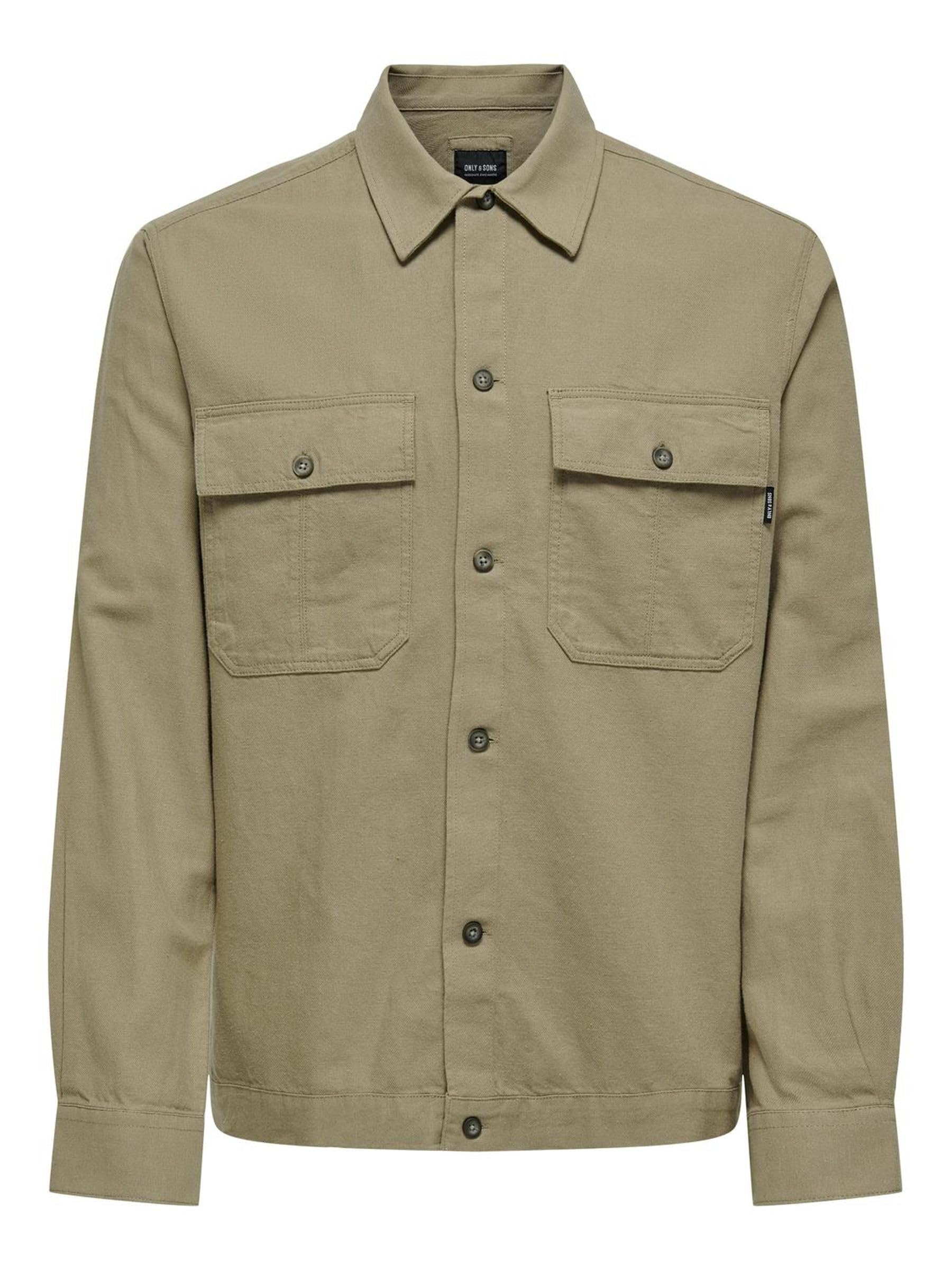 Only & Sons Onskennet LS Camicia Lavoro Uomo Lino