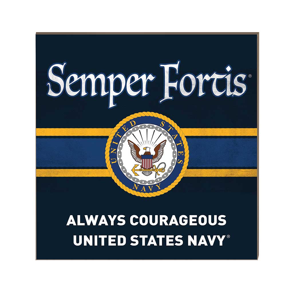 7.62 Design U.S. Navy Semper Fortis targa legno 25x25 cm navy