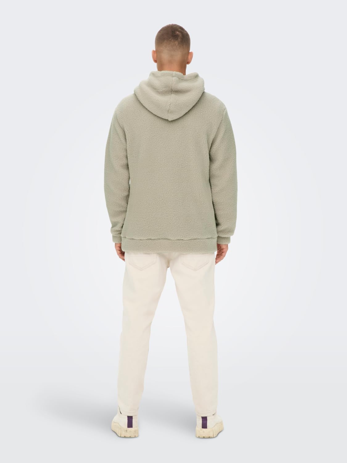 ONLY & SONS Remy Felpa Cappuccio Teddy M Uomo