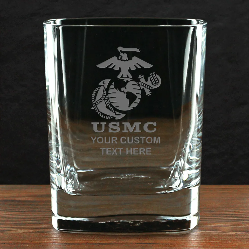 7.62 Design USMC bicchiere whiskey 11.5 oz Eagle Globe Anchor