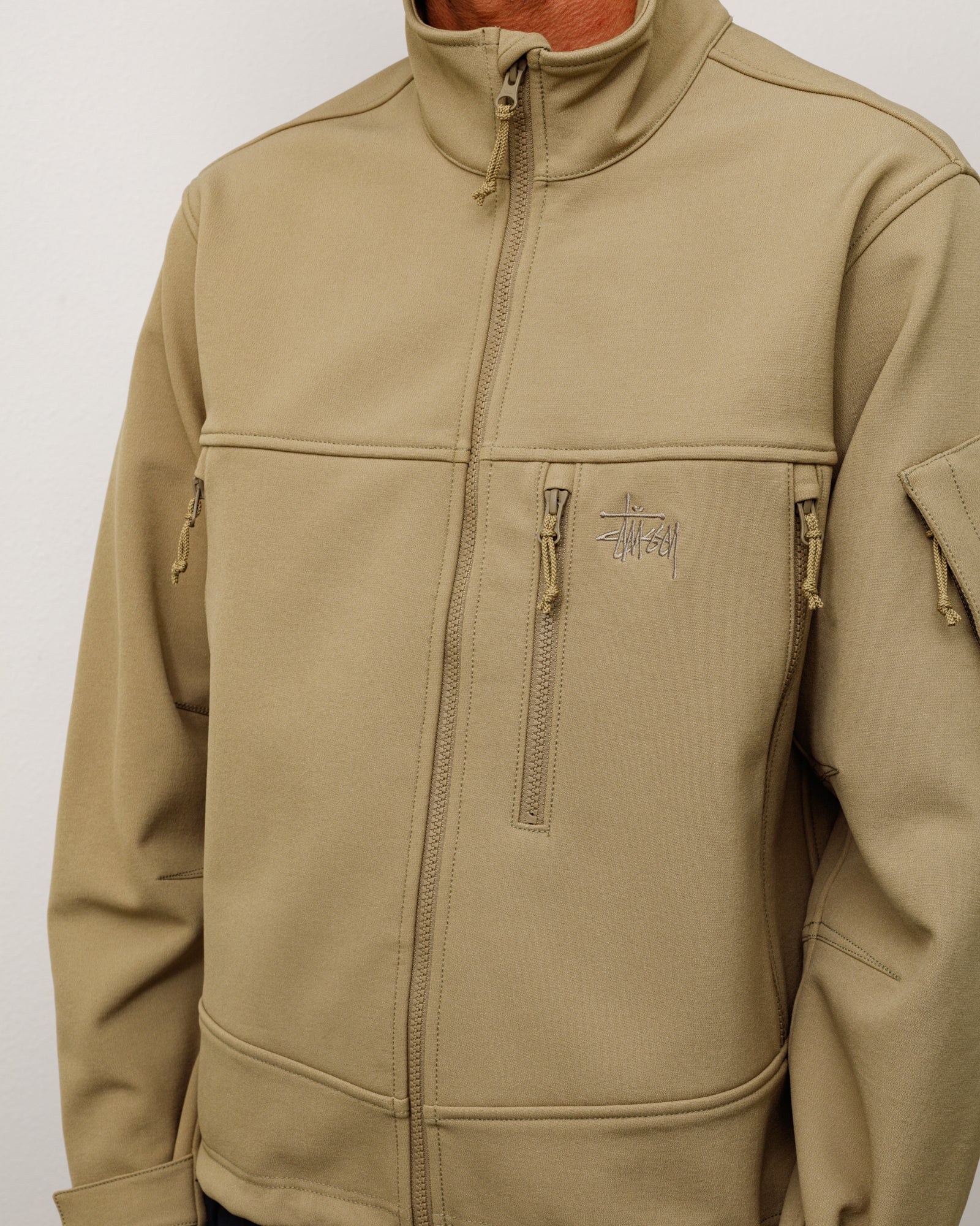 Stussy Soft Shell Jacket giacca Coyote nylon idrorepellente