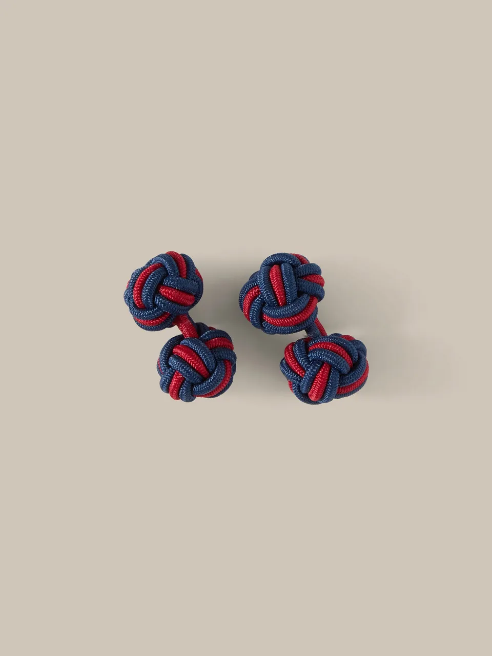 Robert Talbott Grant Knot Gemelli Navy Audrey Red corda