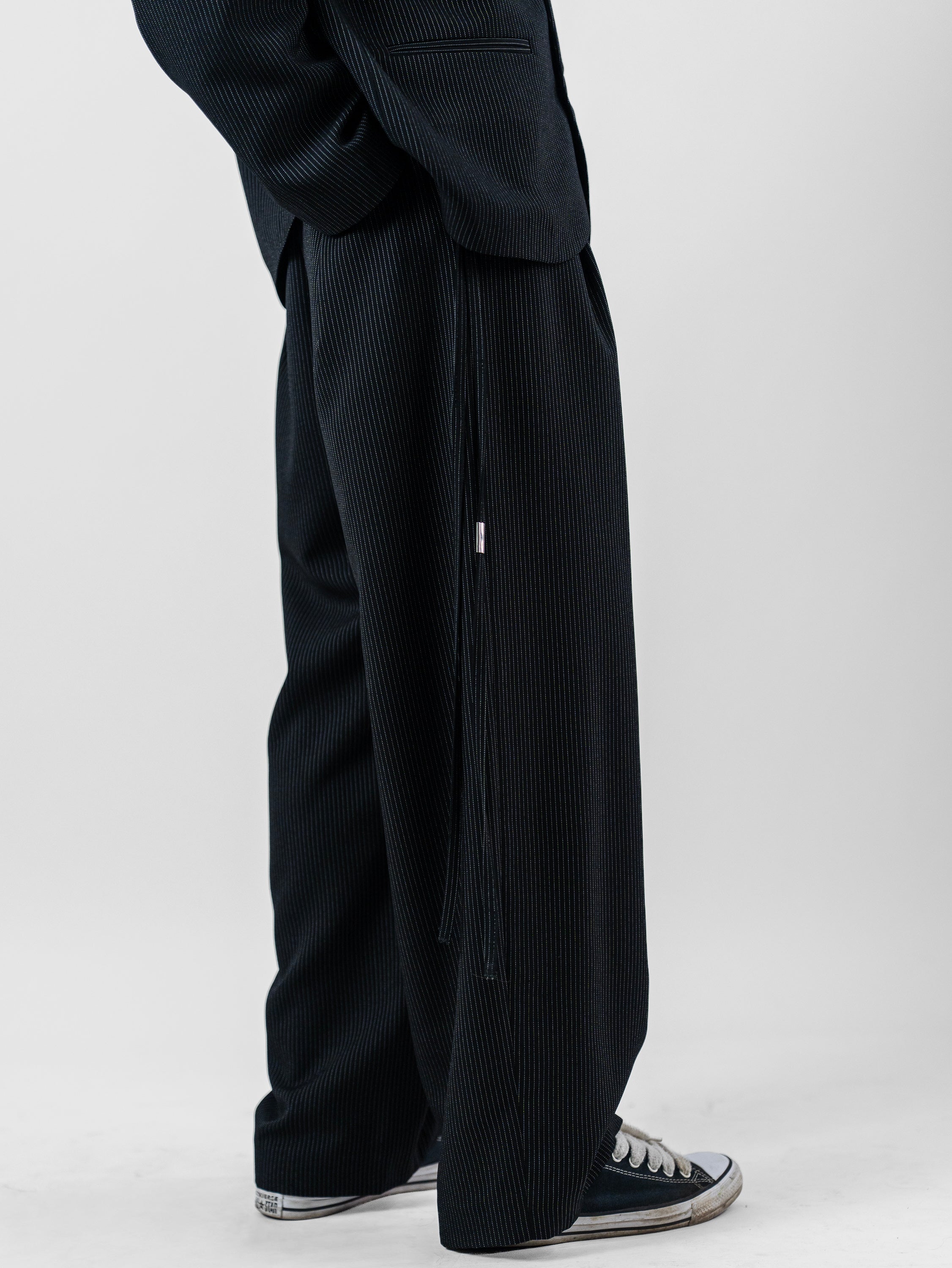 Tiat Fallen Angels Pinstripe metal pant pantaloni uomo gessato