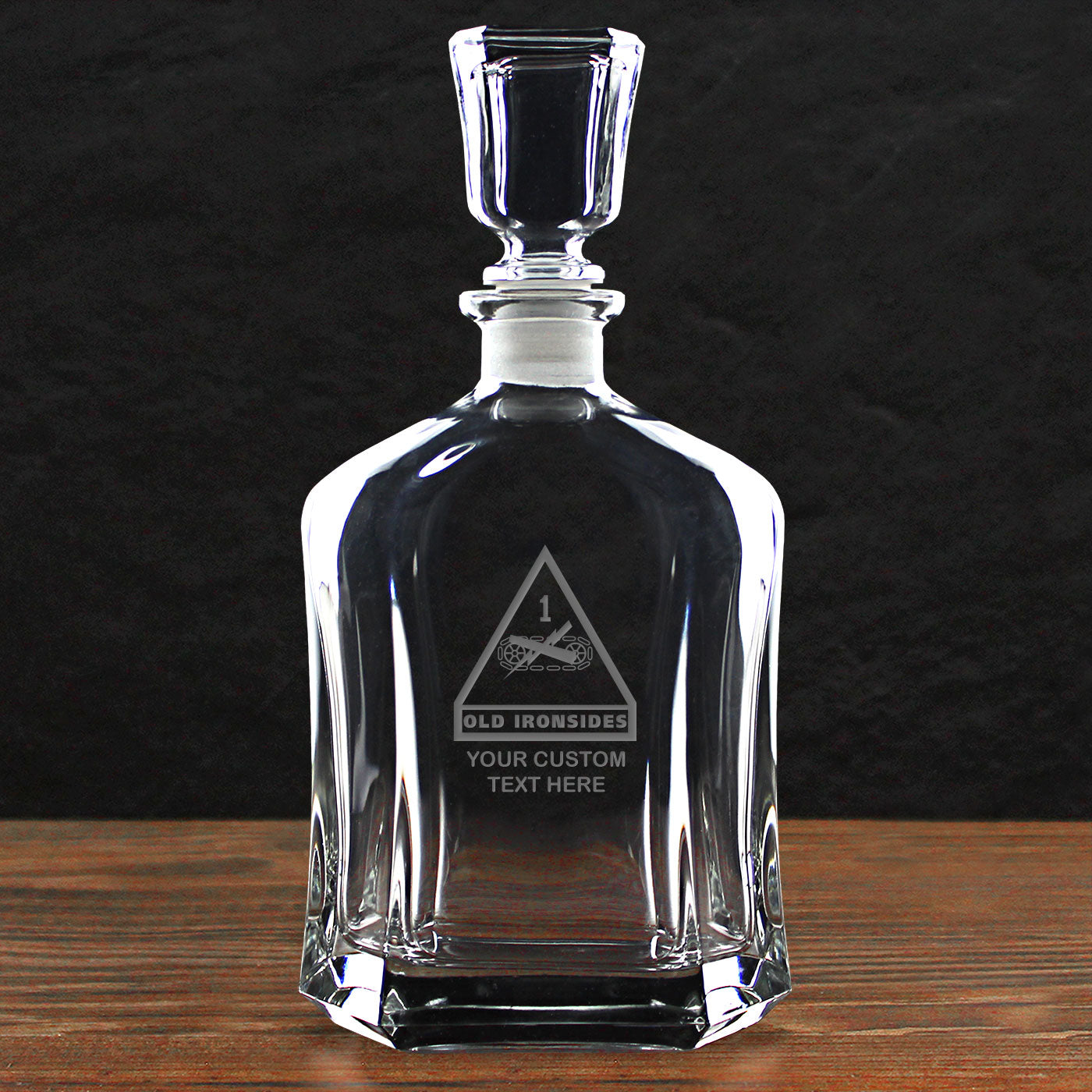 7.62 Design Build Your Glass decanter whisky vetro Army Logo