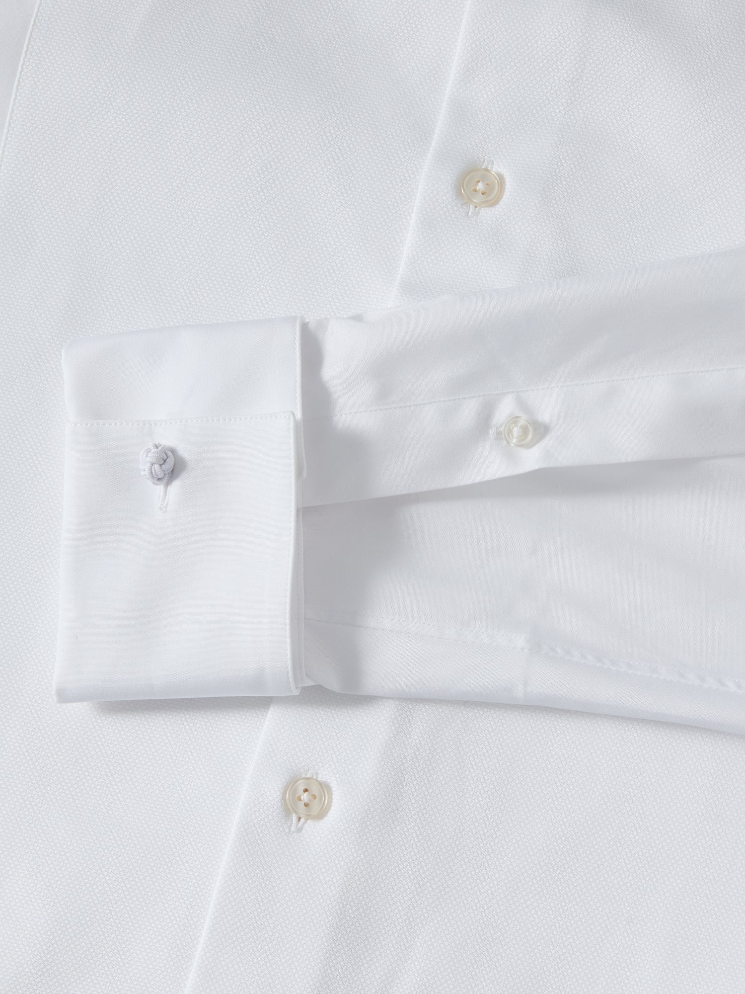 Robert Talbott Reynolds camicia smoking cotone bianca piqué