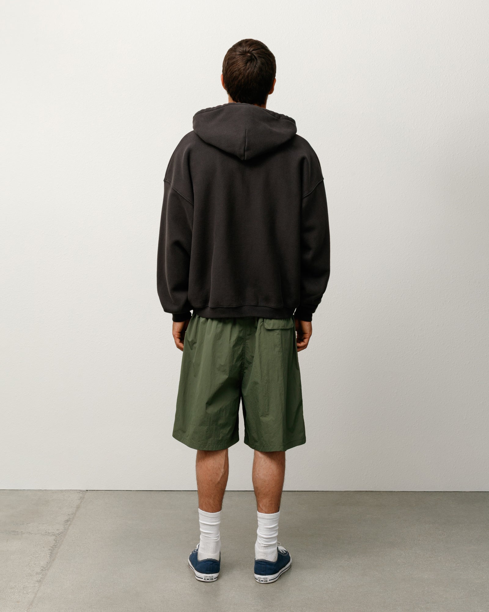 Stussy Nylon Court Short pantaloncini olive nylon