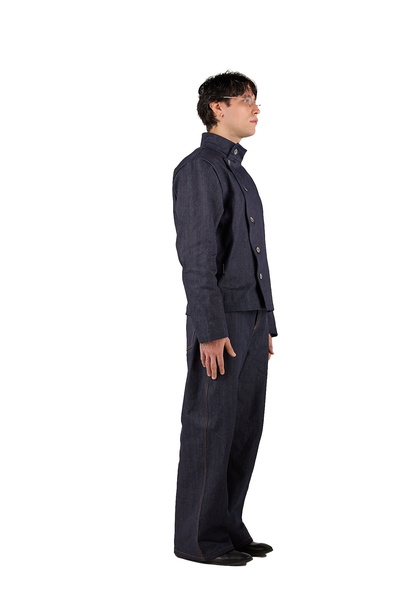 Tiat Blue de Sang Laser jeans bootcut raw denim 14OZ S