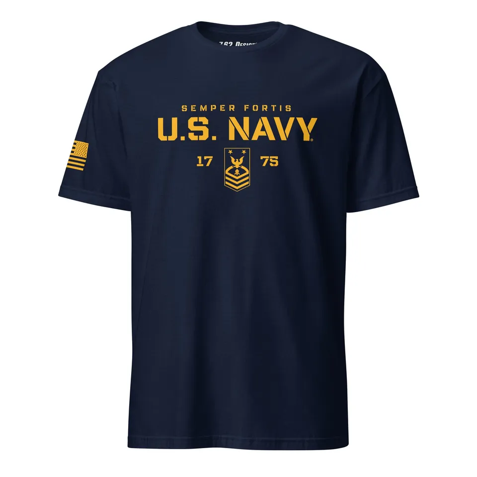 7.62 Design Builder E-9 t-shirt blu cotone seabees uomo