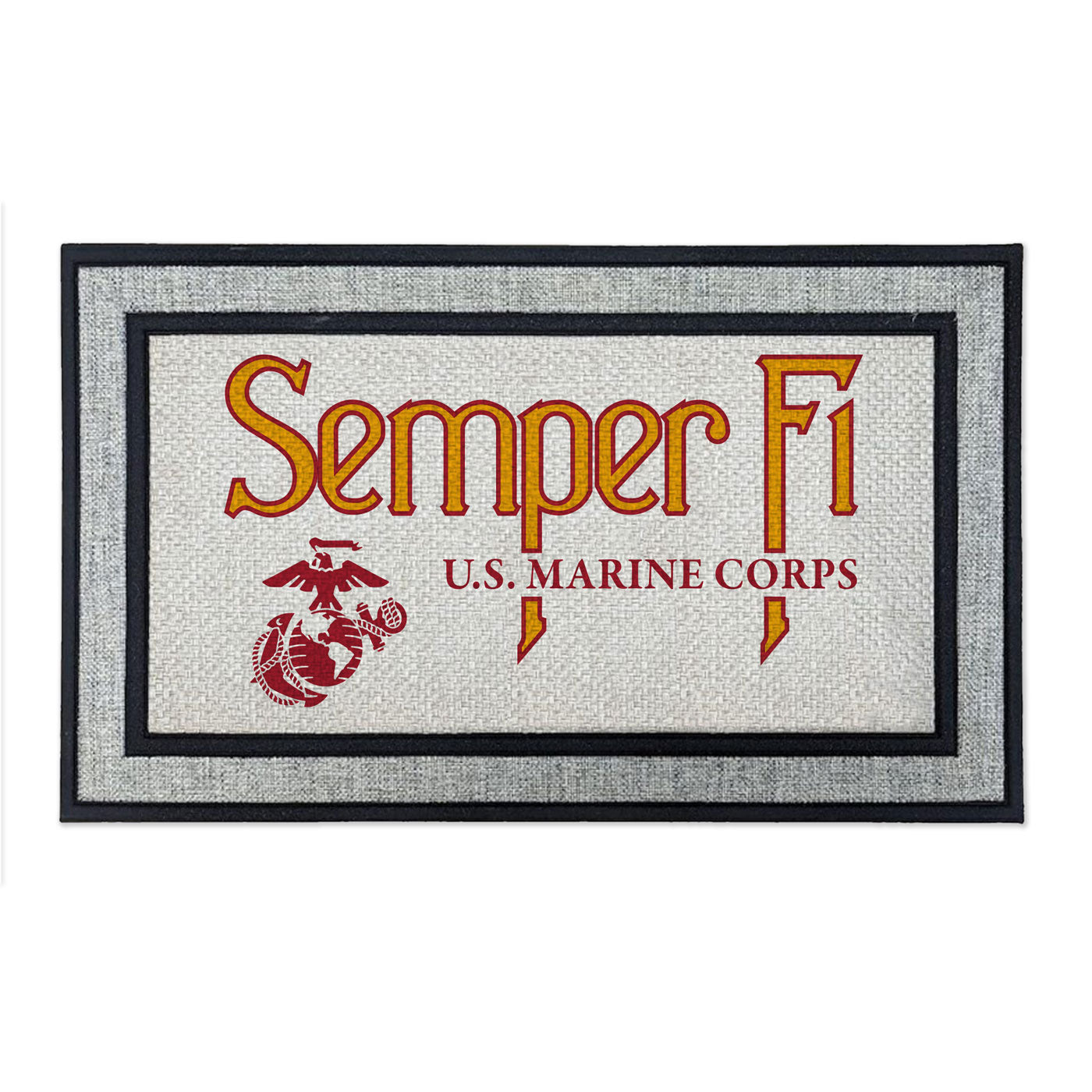 7.62 Design USMC Semper Fi zerbino 46x76 cm grigio gomma
