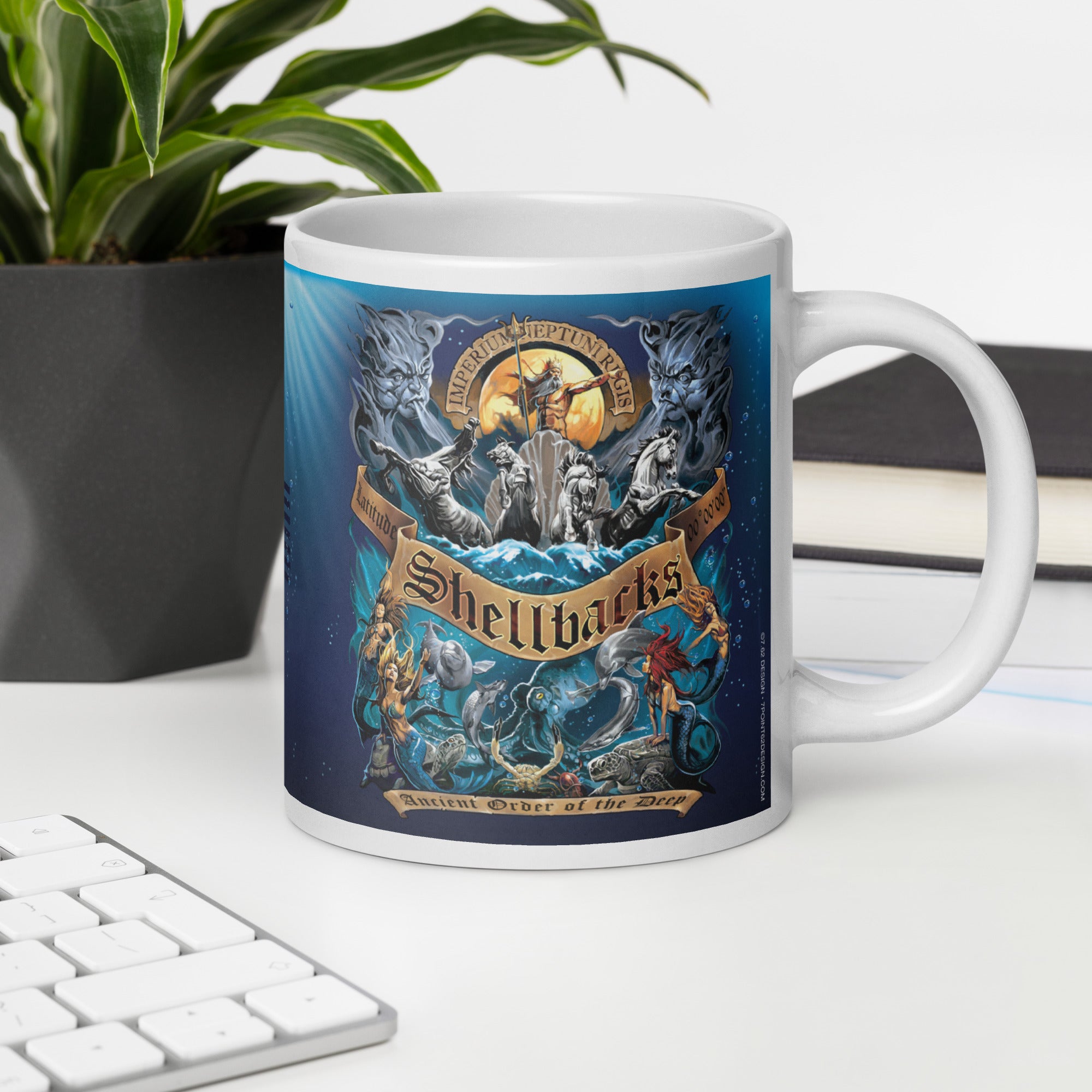 7.62 Design Shellbacks tazza mug ceramica bianca 591 ml 20 oz