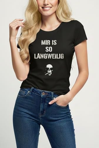 MAKAYA T-Shirt Donna Maglietta Teschio Taglia M Cotone