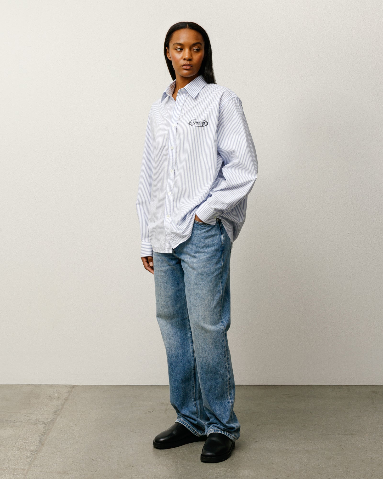 Stussy New Classic Jean jeans indigo stone wash 32