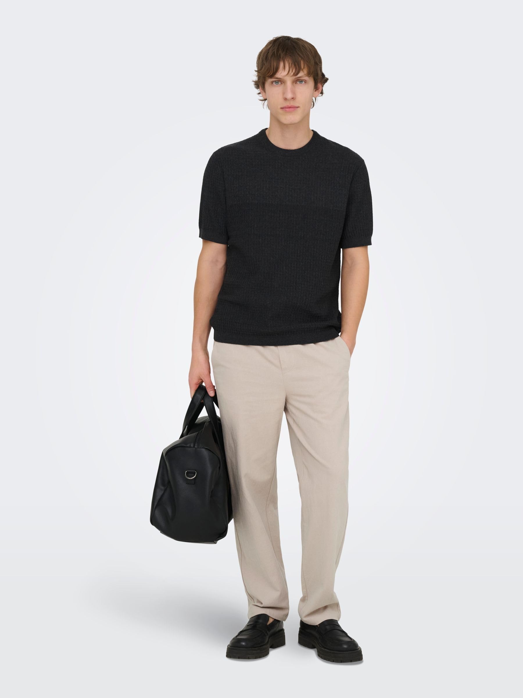 Only & Sons Onssinus 0570 Pantaloni uomo loose cordoncino