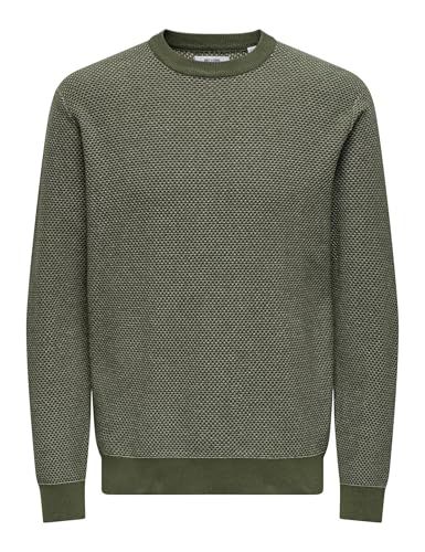 Only & Sons Onsmorgan pullover maglione uomo desert tortora