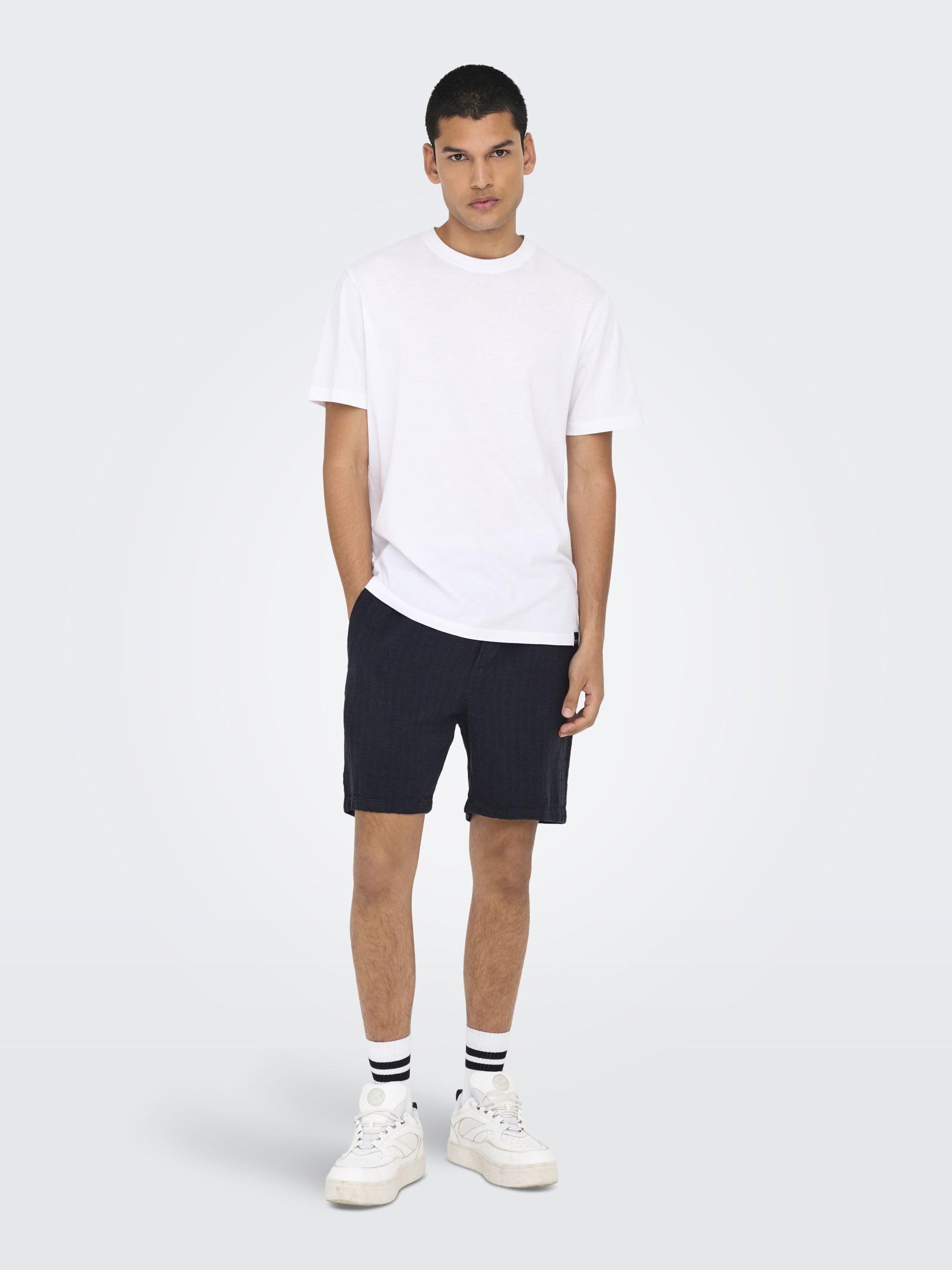 ONLY & SONS Pantaloncini Cotone Navy Scuro