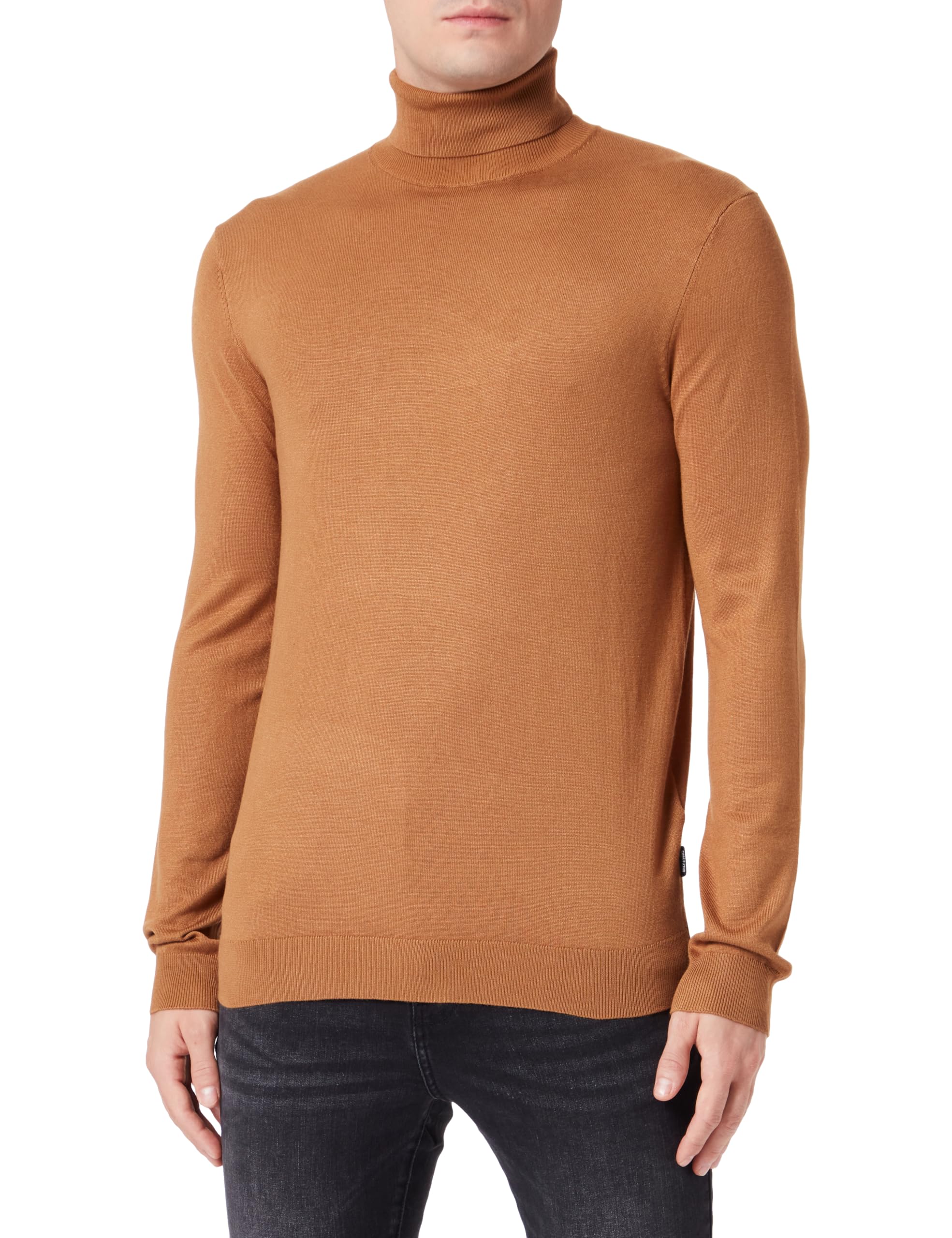 ONLY & SONS Wyler Maglione uomo collo alto nero
