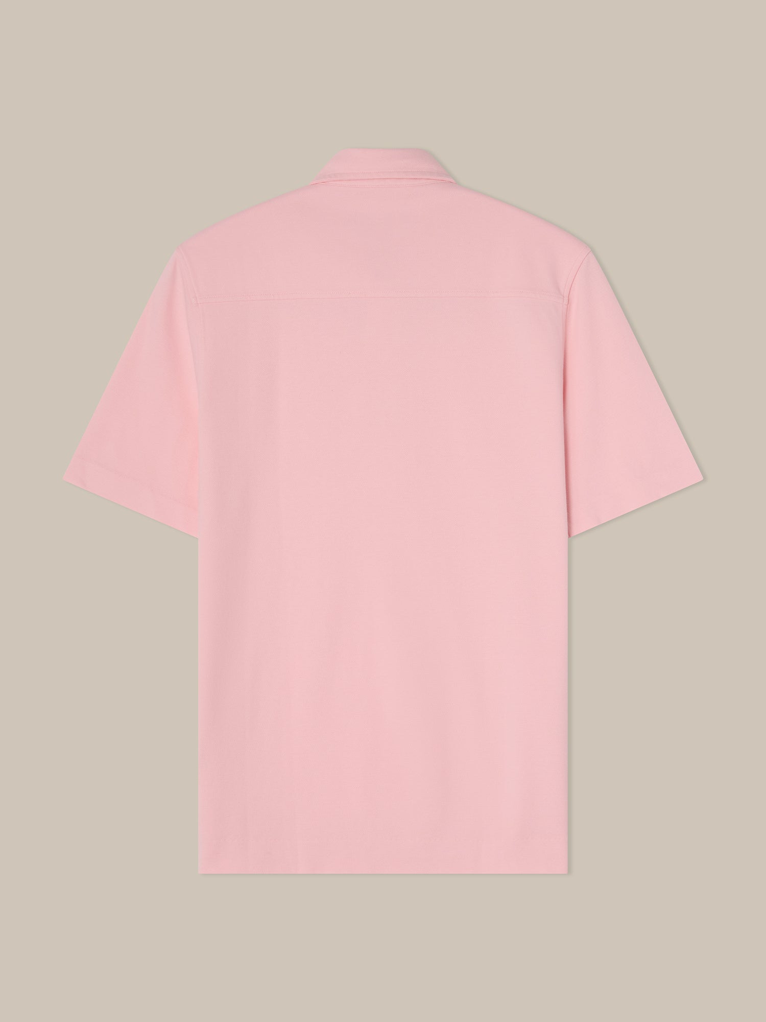 Robert Talbott Walker polo classic pink cotone manica corta