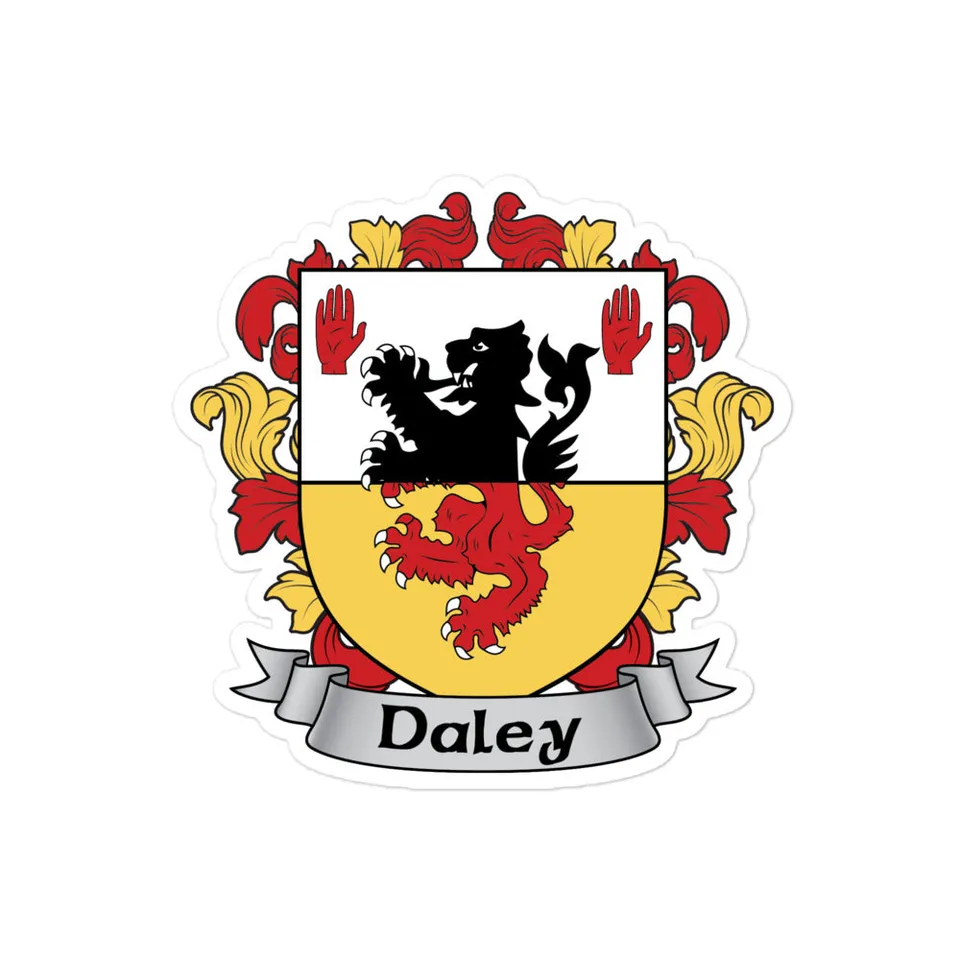 7.62 Design Daley stemma irlandese adesivo vinile 10x10 cm