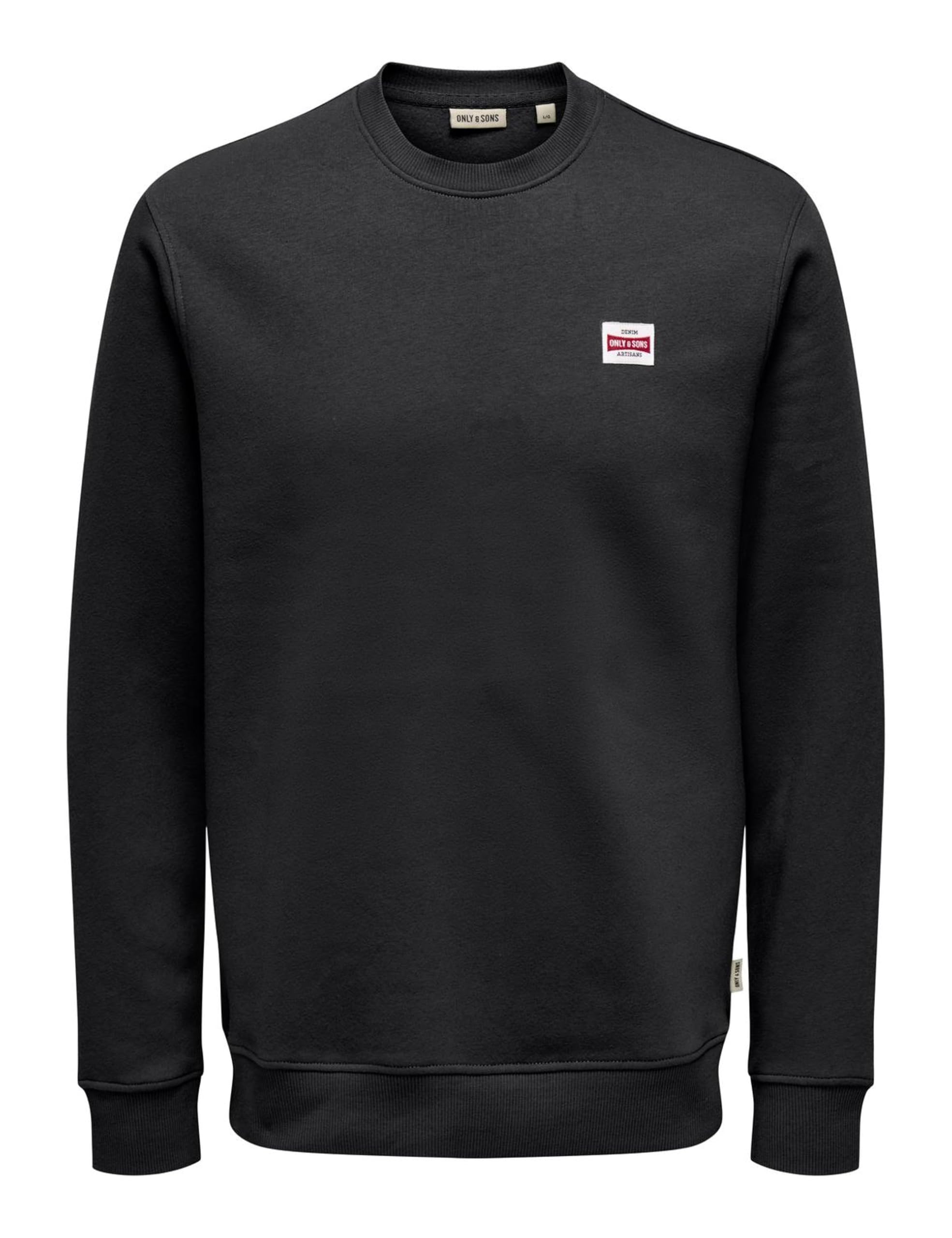 Only & Sons Onsdawson Reg Crew felpa uomo girocollo nera M