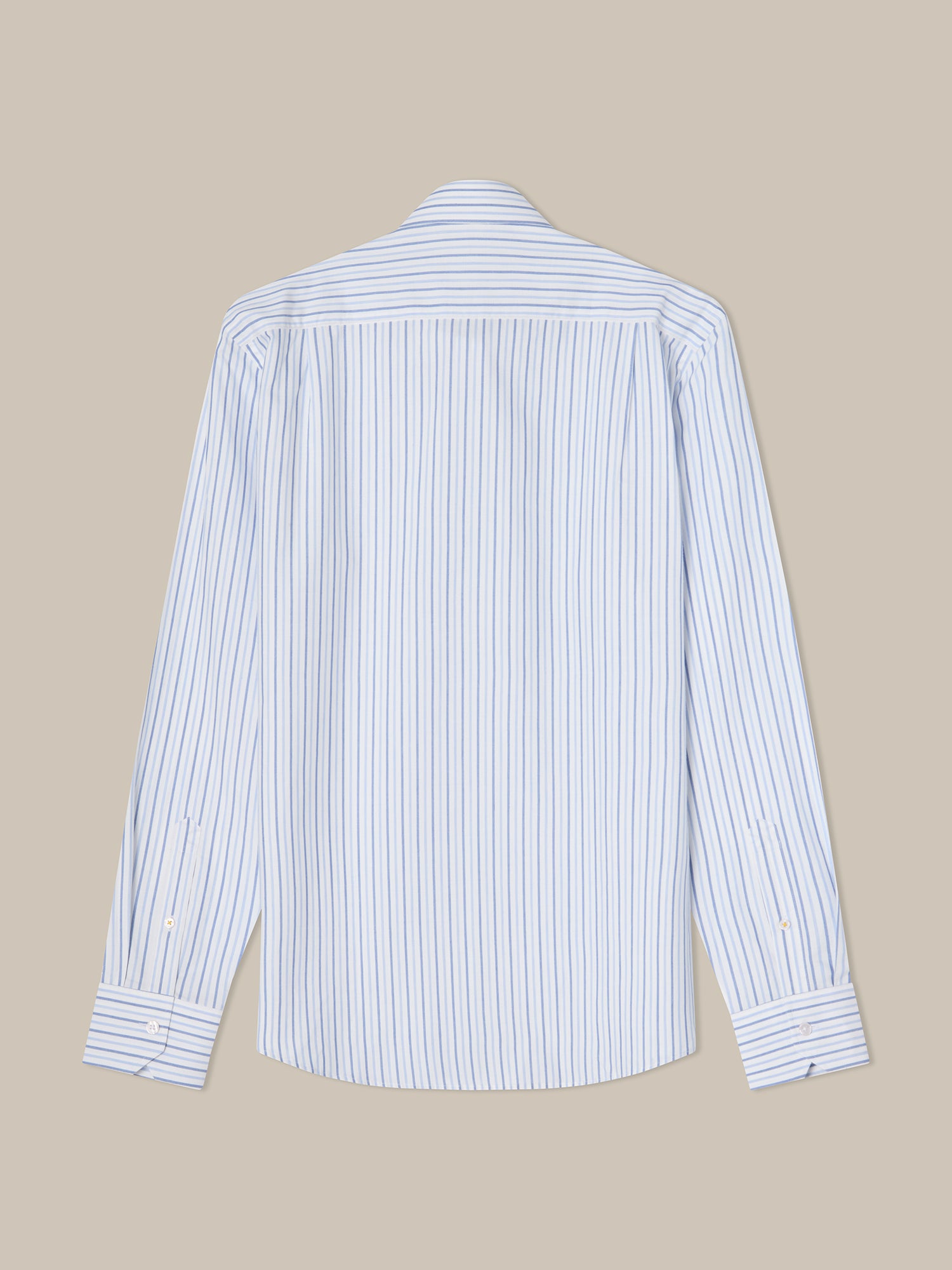 Robert Talbott Reynolds camicia cotone azzurro a righe
