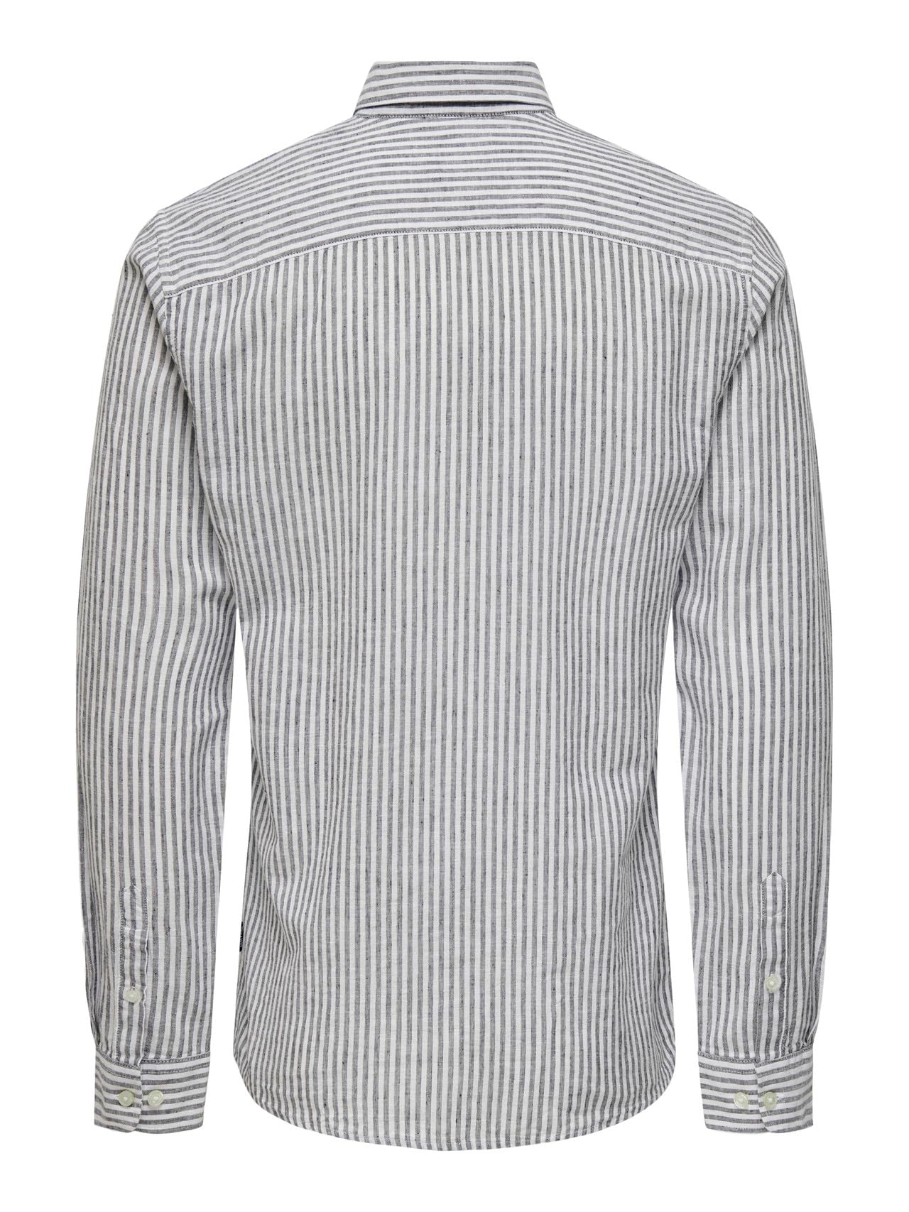 ONLY & SONS Camicia Onscaiden Stripe Linen Uomo Lino Righe