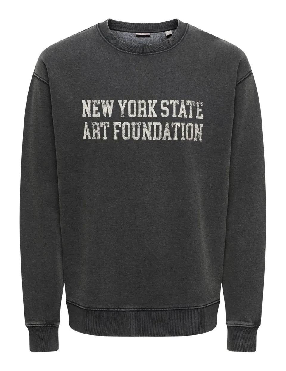 Only & Sons Onscreative College Felpa Uomo Ghost Gray Relaxed
