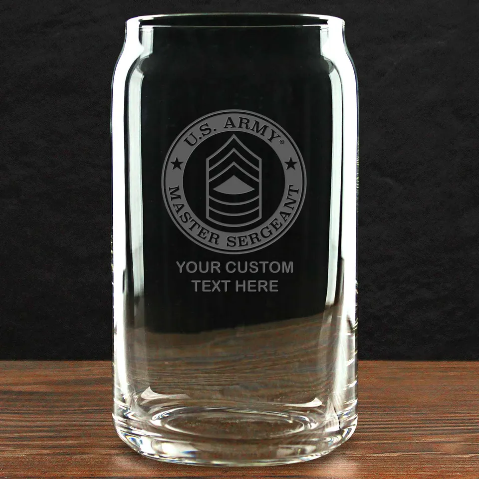 7.62 Design US Army Build Your Glass bicchiere vetro 473 ml personalizzato