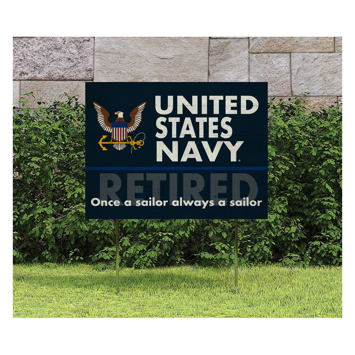 7.62 Design Always A Sailor Cartello Prato 45x60 cm Navy