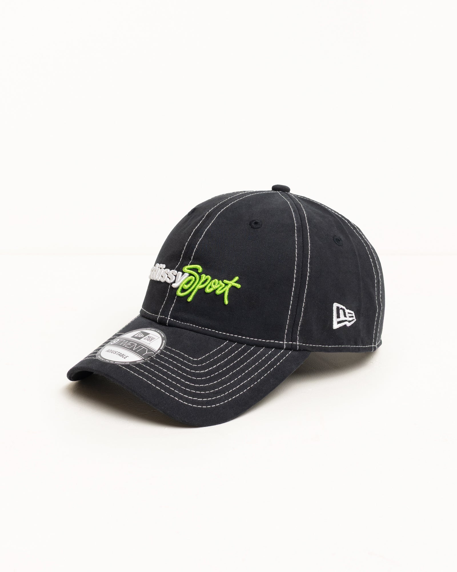Stussy New Era 9Twenty Stussy Sport cappello nero cotone
