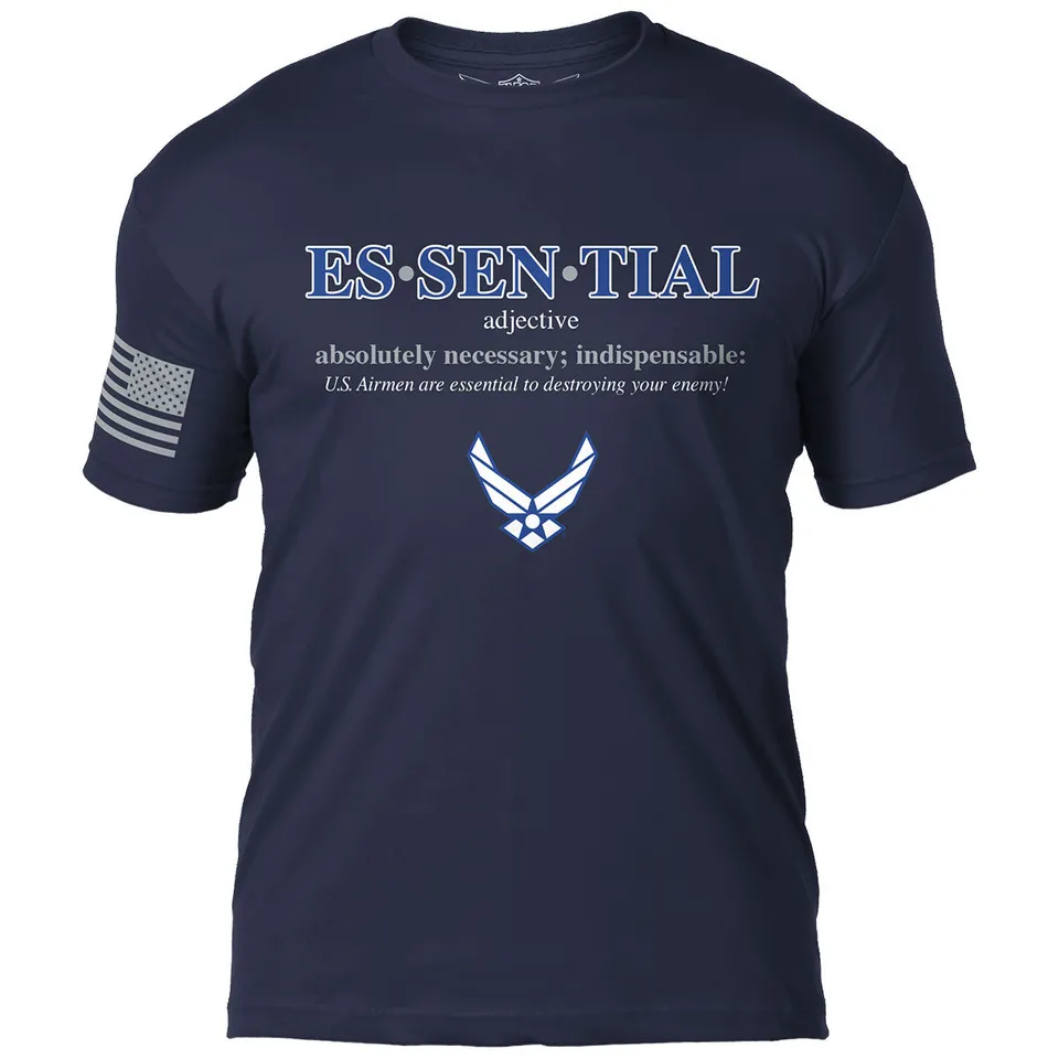 7.62 Design Essential US Air Force maglietta uomo navy cotone