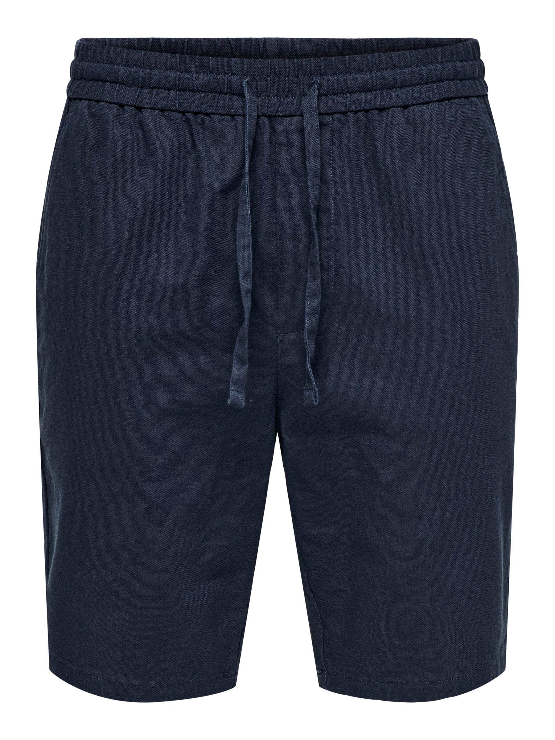 ONLY & SONS Onslinus pantaloncini loose M blu navy cotone