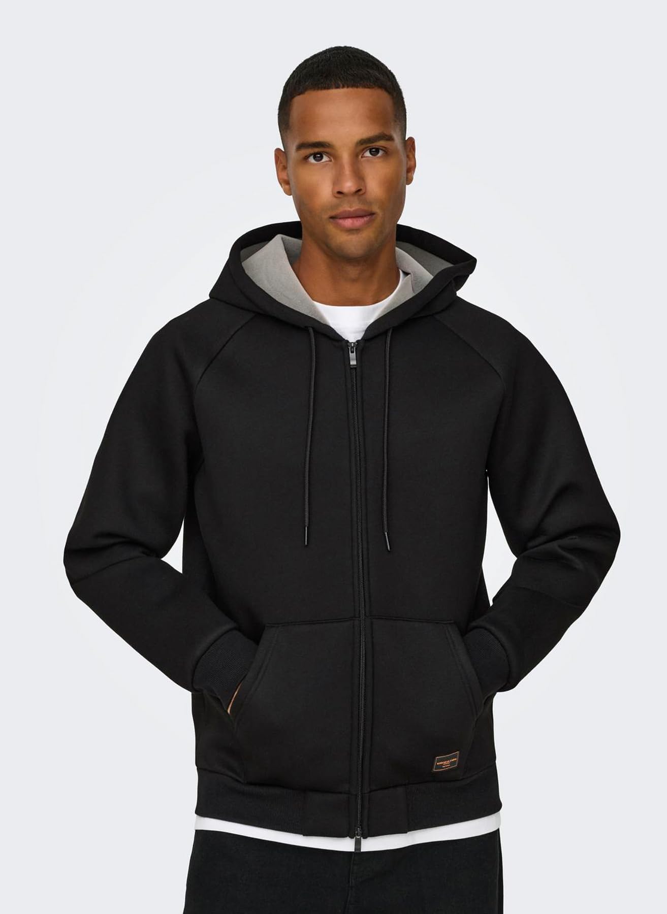 ONLY & SONS Onsbobbey Scuba Felpa Uomo Zip Intera