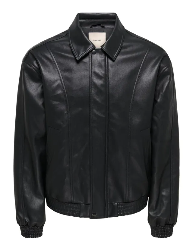Only & Sons Onssantiago Giacca Uomo Nero Poliuretano
