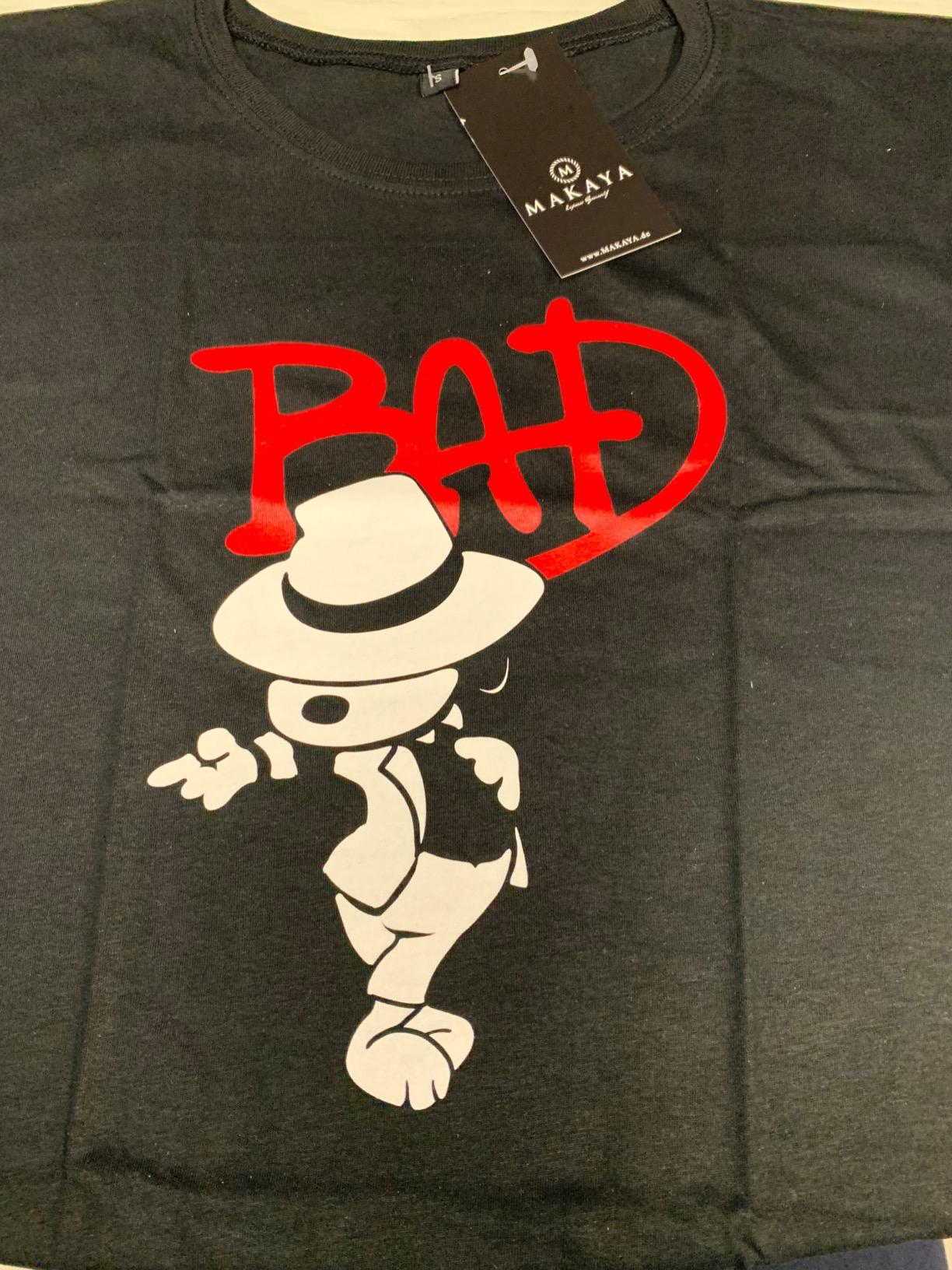 MAKAYA T-Shirt Donna Bad Dog Jackson Maglietta XL Cotone