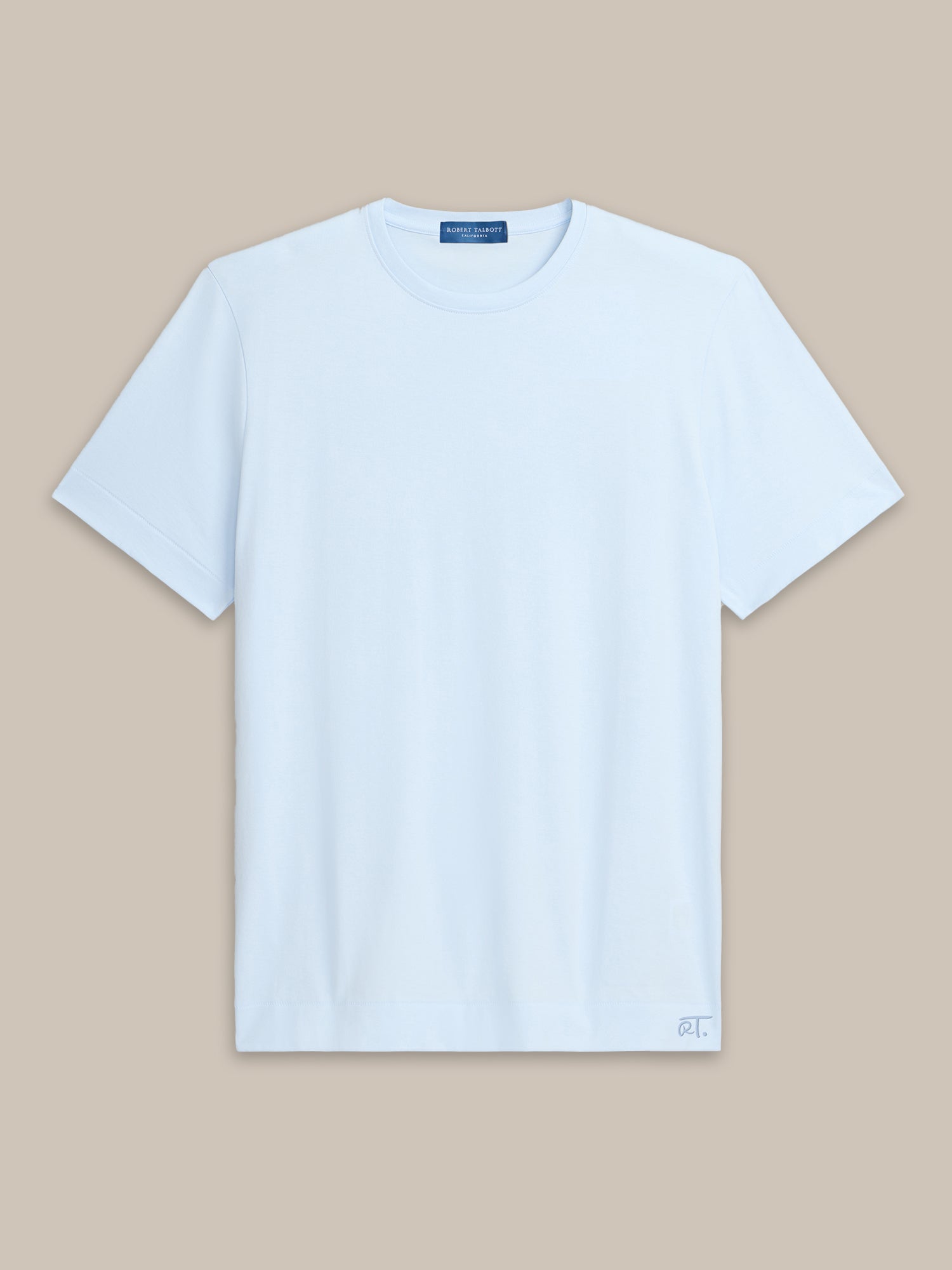 Robert Talbott T-Shirts Dylan t-shirt cotone azzurra