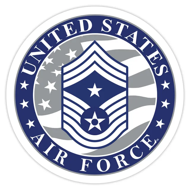 7.62 Design US Air Force E-9 decal vinile 9 cm