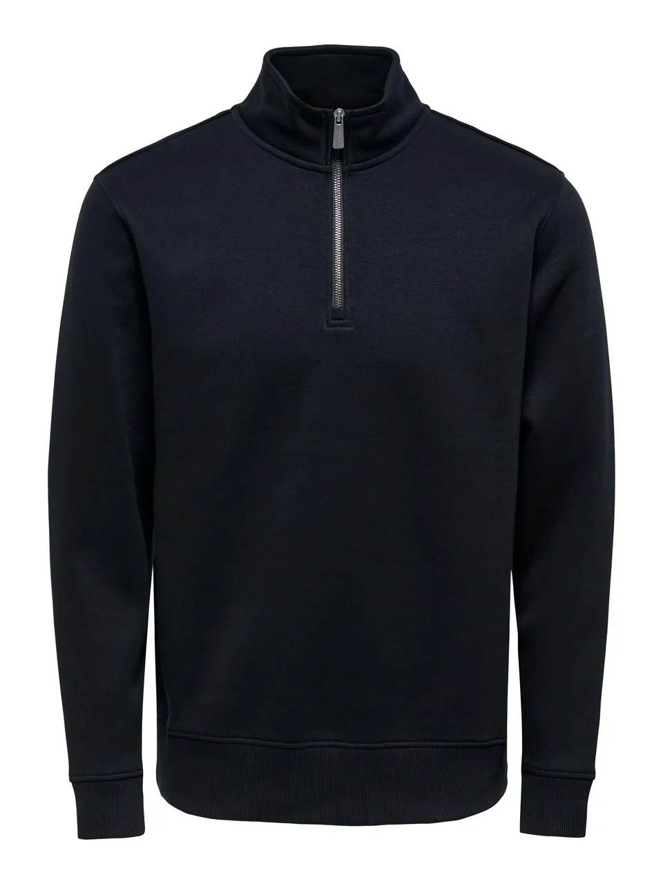 Only & Sons Onsceres felpa uomo mezza zip L nera