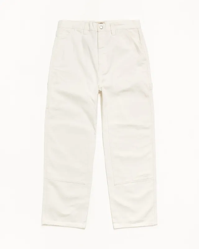 Stussy Work Pant Canvas pantalone tela Bone