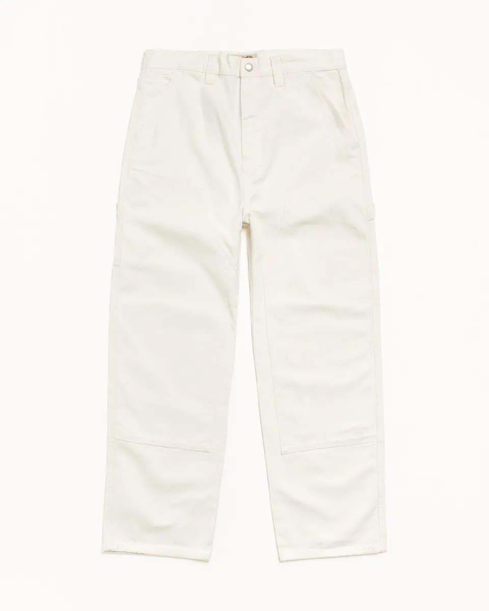 Stussy Work Pant Canvas pantalone tela Bone