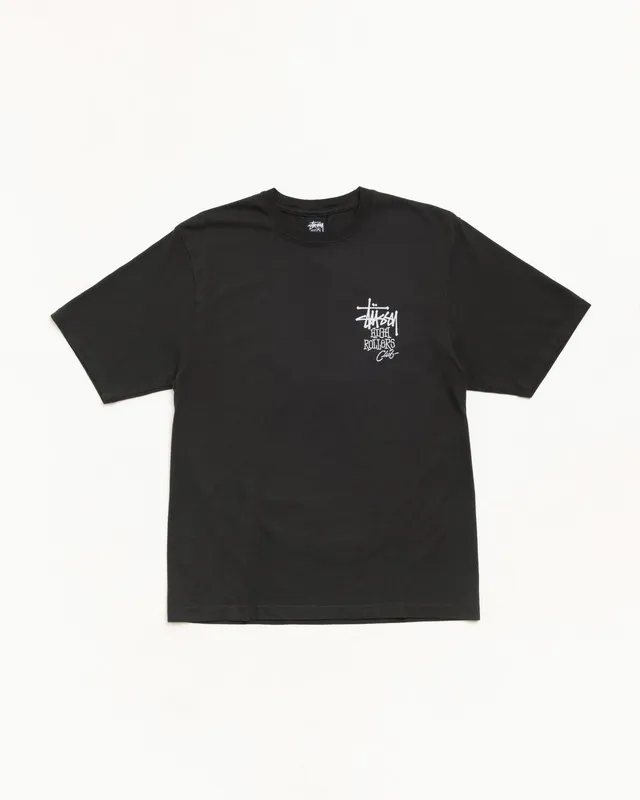 Stussy High Rollers Tee Maglietta Faded Black Cotone
