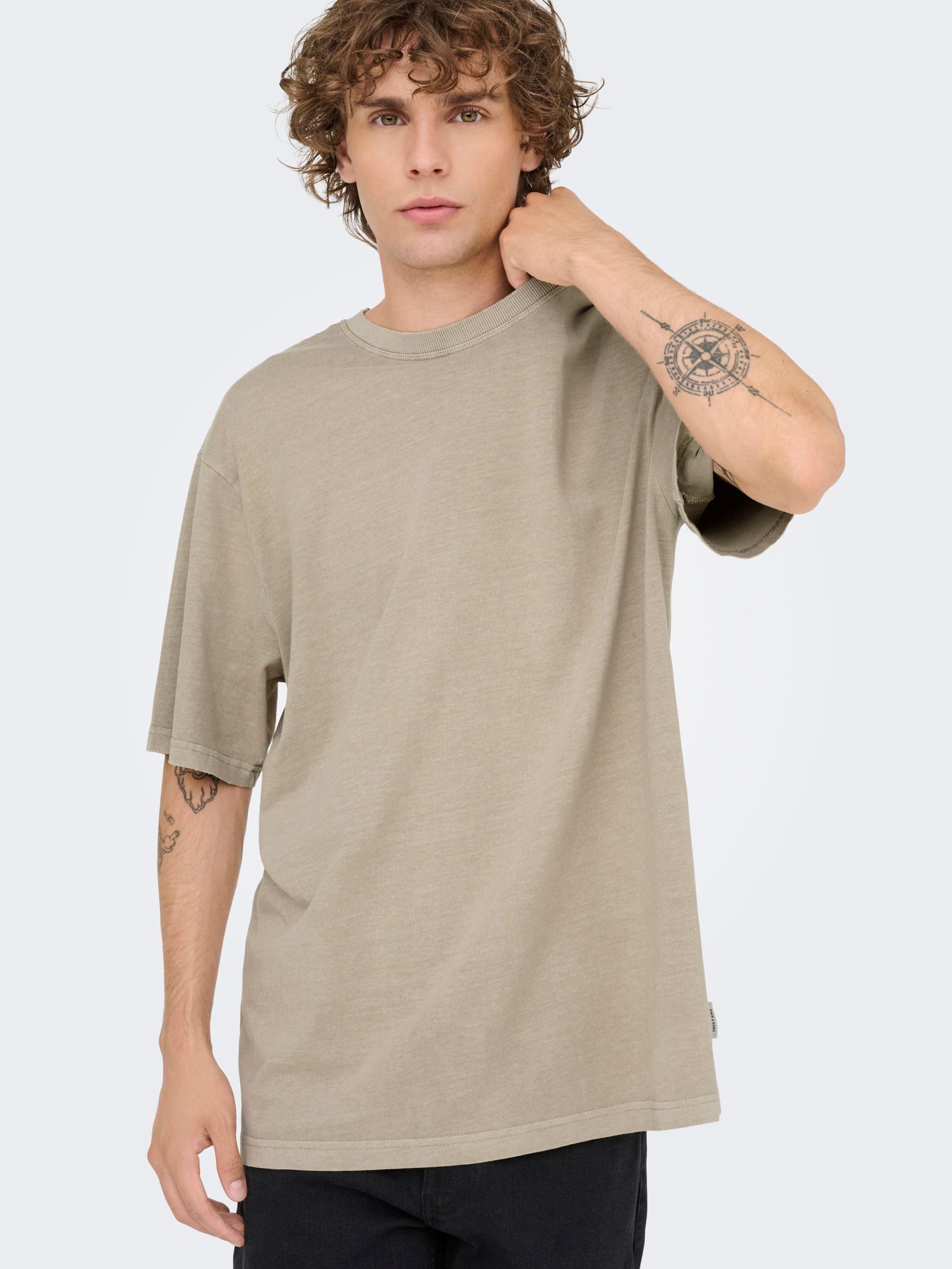 Only & Sons Onsdistress T-Shirt Uomo manica corta basic
